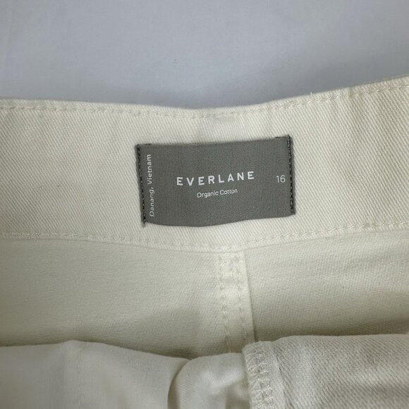 Everlane Women’s NWT‎ Bone The Organic Straight-Leg Pant Luxury Jean 16/W35/L26 - Picture 5 of 14